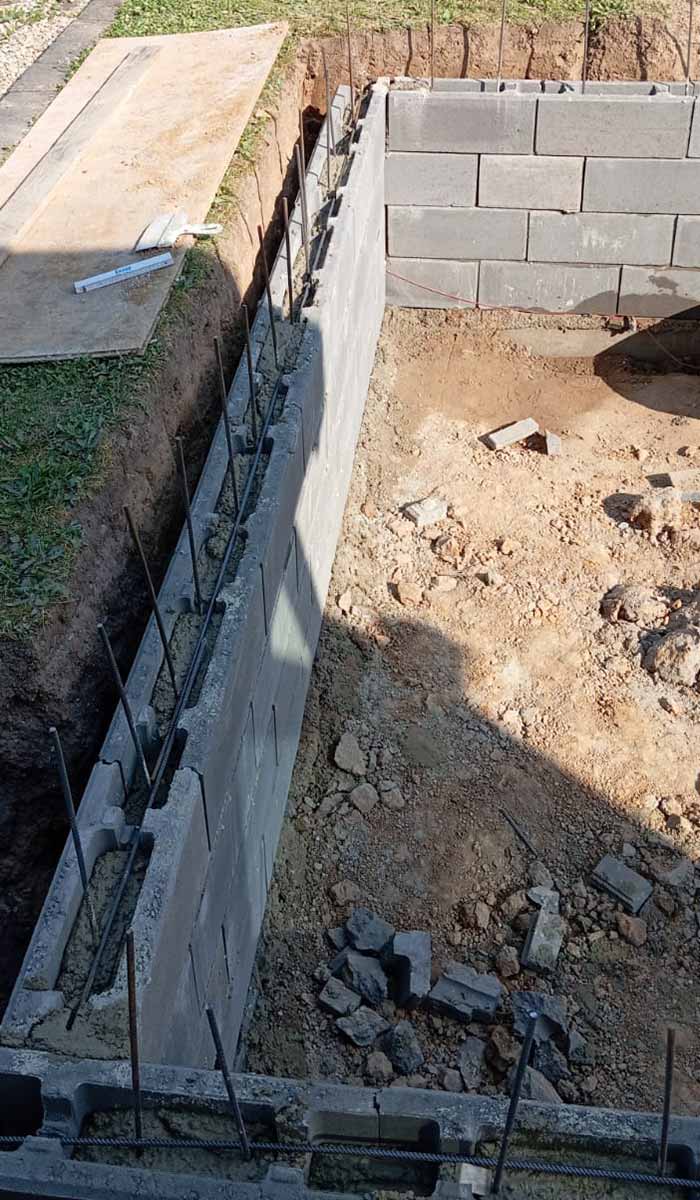 Poolbau Magdeburg – Poolbecken Seitenansicht