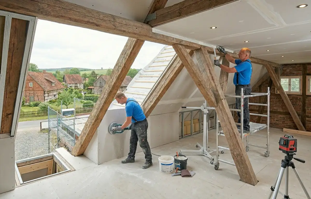 Dachausbau Magdeburg – Dachboden zum Wohnraum